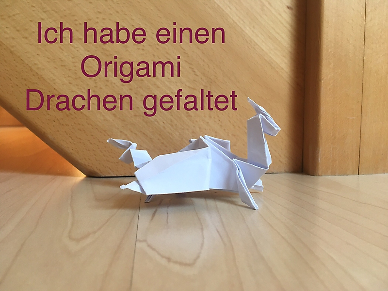 20.04. - Annika Schoofs, 5b - Origami-Drachen